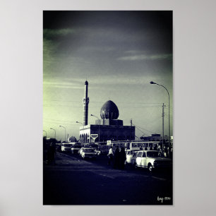 Poster Mesquita Buniya Vintage Iraque Bagdá