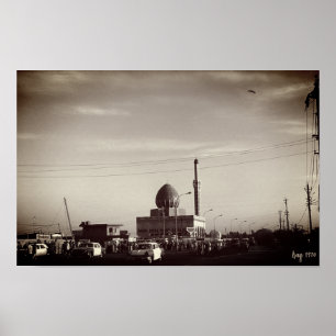 Poster Mesquita Buniya Vintage Iraque Bagdá
