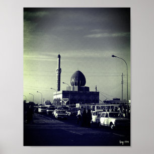 Poster Mesquita Buniya Vintage Iraque Bagdade