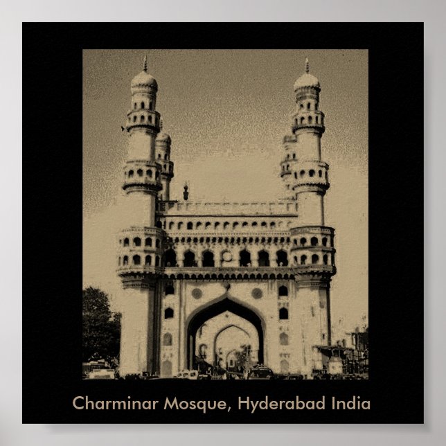 Pôster Mesquita Charminar (Frente)