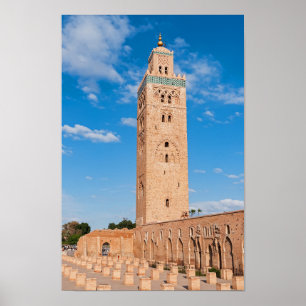 Poster Mesquita Koutoubia - Marraquexe, Marrocos