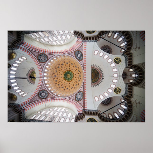 Pôster Mesquita Suleymaniye em Istambul (Frente)
