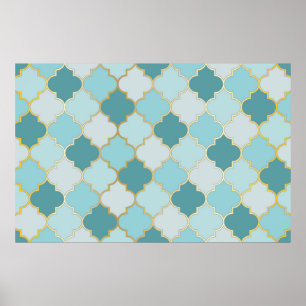 Poster Mesquita Turca - Padrão Invisível. Ramadan mu