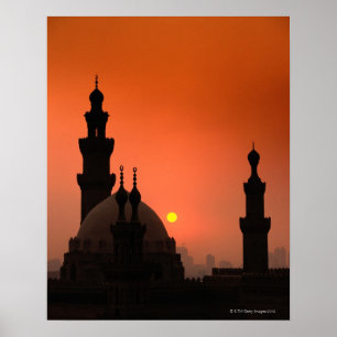 Poster Mesquitas no por do sol