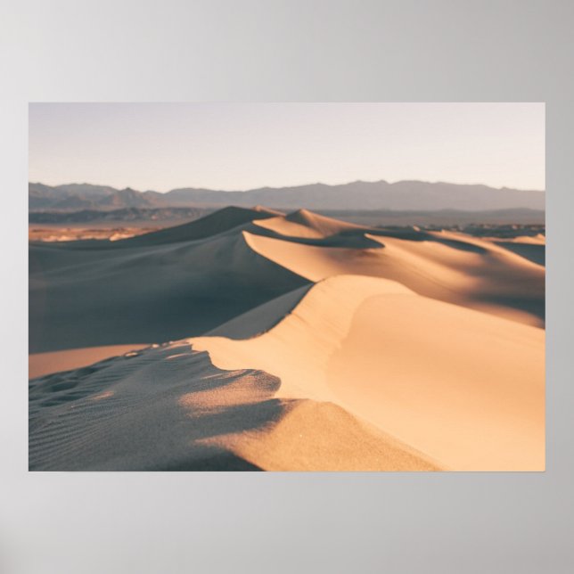 Pôster Mesquite Sand Dunes no Vale da Morte (Frente)