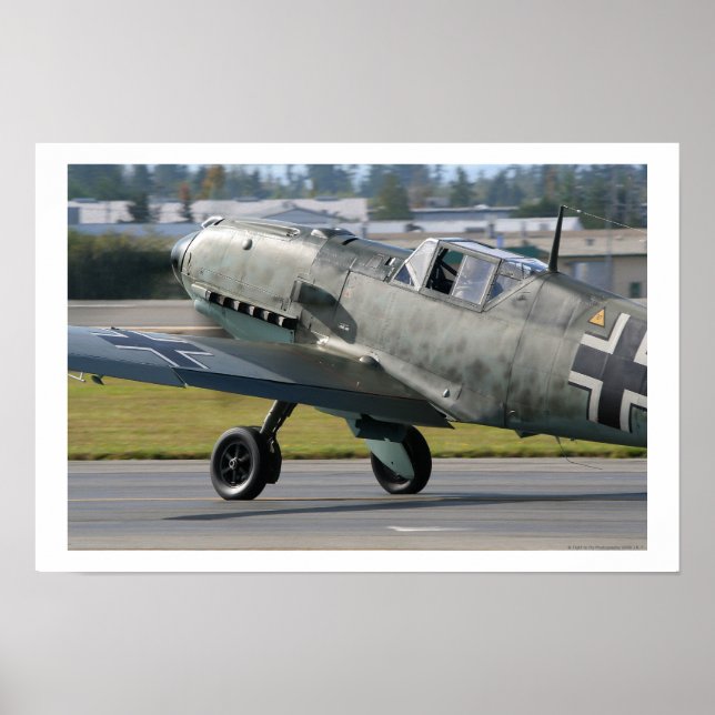 Poster Messerschmitt Bf-109E-3 Emil (Frente)