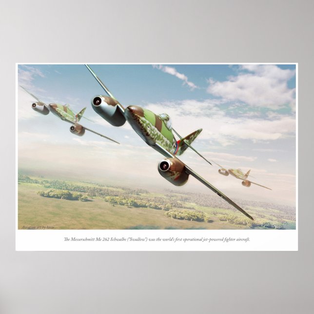 Poster Messerschmitt Me 262 (Frente)