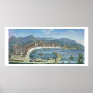 Pôster Messina - uma vista panorâmica do porto