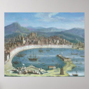 Pôster Messina - uma vista panorâmica do porto