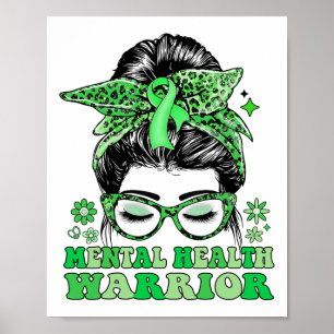 Poster Messun Leopard Fita Verde Fita Mental Warri