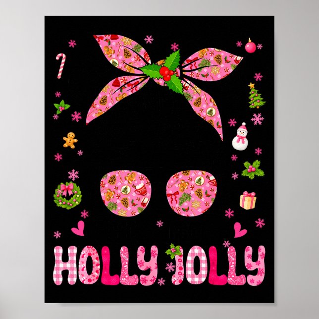 Poster Messy Bun Christmas Nk Coquette Christmas Girls To (Frente)