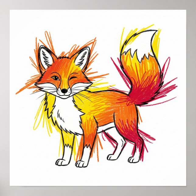 Poster Messy Crayon Art (Frente)