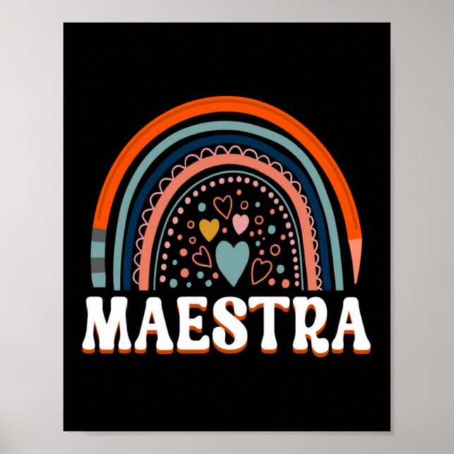 Poster Mestra de volta às aulas Fofo engraçado professora (Frente)