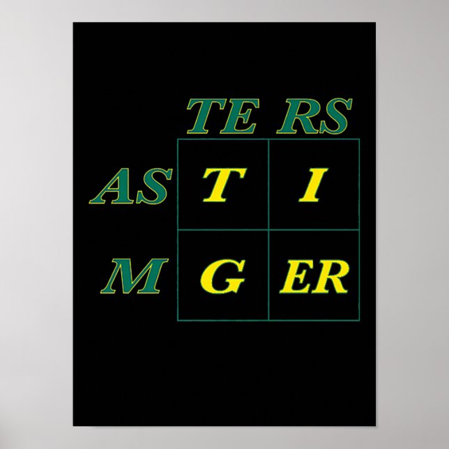 Poster Mestrados Tiger Goat Woods (Frente)