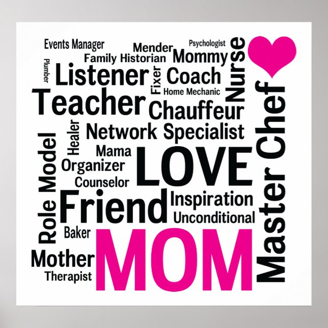 Poster Mestre Chef Mãe - Multitarefa Faça-tudo Mãe (Frente)