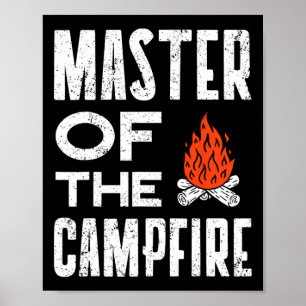 Poster Mestre Da Camiseta De Camping Do Papai Acampante