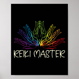 Poster Mestre de Reiki Curador da Energia da Vida Espirit