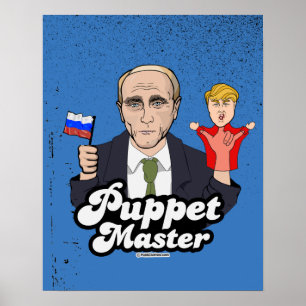 Poster Mestre do fantoche do trunfo - Vladimir Putin