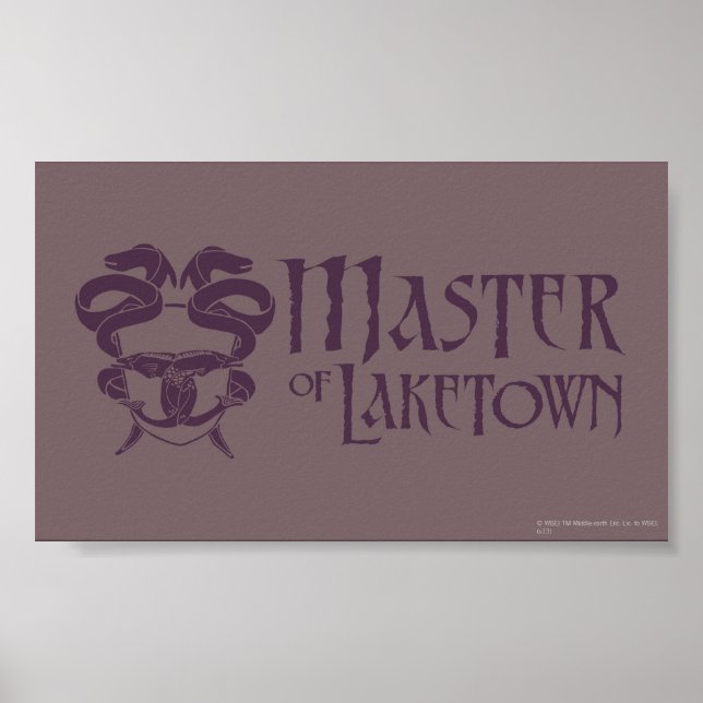 Poster Mestre Do Nome De Laketown (Frente)