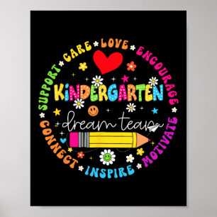 Poster Mestre Equipe dos Sonhos do Jardim de Infância de