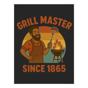 Pôster Mestre Grill Desde 1865 CHURRASCO 1865
