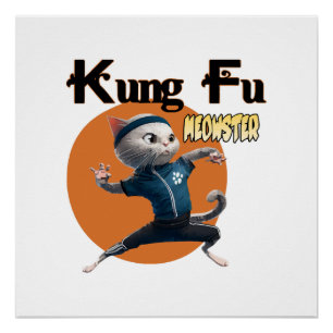 Pôster Mestre Kung Fu Meow