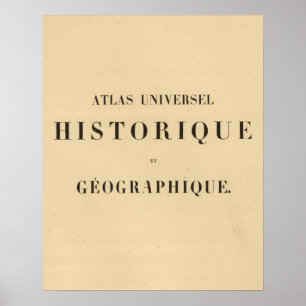 Pôster Metade do Título Atlas - Historiação universal