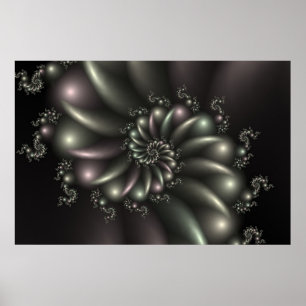 Poster Metal Julia Fractal