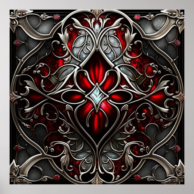 Poster Metal Ruby Art (Frente)