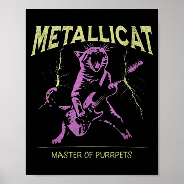 Poster Metallicat Master Of Purrpets  (Frente)