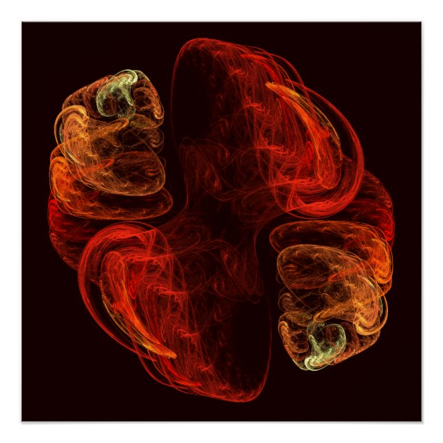 Pôster Metamorfose Abstrato Art (Frente)