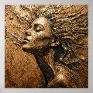 Poster “Metamorfose da Luz” – Um Retrato Surreal