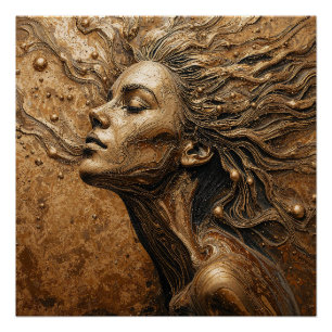 Pôster “Metamorfose da Luz” – Um Retrato Surreal