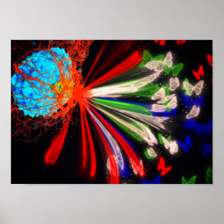 Poster Metamorphosis - Living with Cancer. Acrylic Print