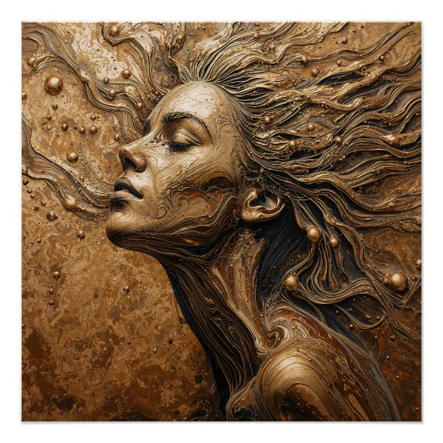 Pôster “Metamorphosis of Light” – A Surreal Portrait (Frente)