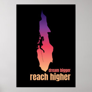 Poster Metapher de Motivação Subindo Sonho Maior