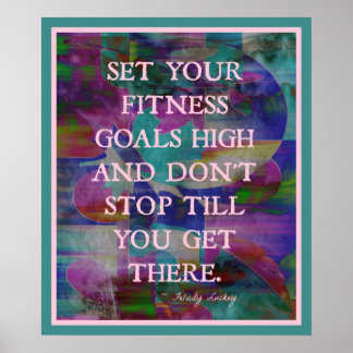 Poster Metas de malhação em Cor #001