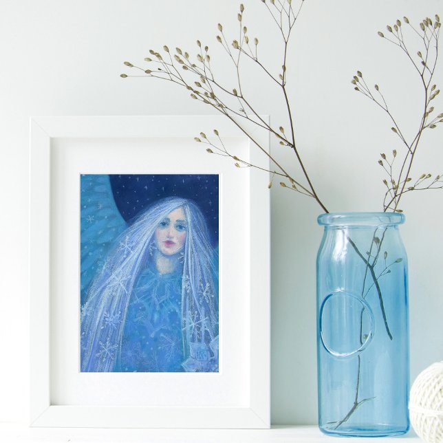 Pôster Metelitsa Garota de Neve Snegurochka Anjo de Natal (Criador carregado)