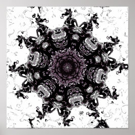 Poster meteoro de monstro vivo v1 - padrões