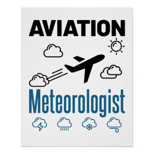 Pôster Meteorologista de Aviação Meteorologia