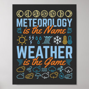 Poster Meteorology Is the Name Weather Is the Game