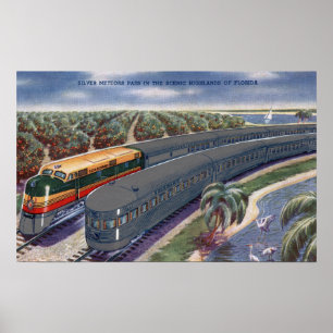 Pôster Meteoros de prata "costa" em montanhas de Florida