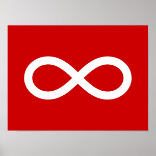Poster Metis Flag, Métis flag