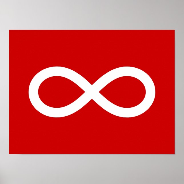 Poster Metis Flag, Métis flag (Frente)