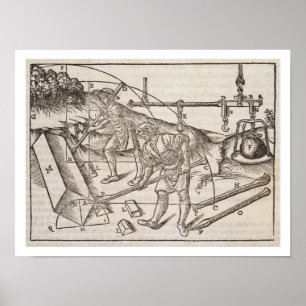 Poster Métodos de mover os blocos de pedra, 'de Di Lucio