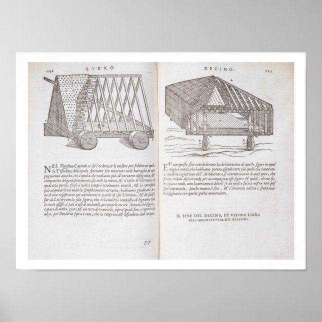 Poster Métodos de transporte de telhados pré-fabricados a (Frente)