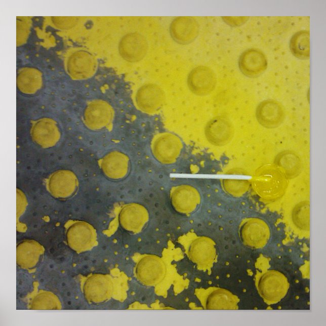 Poster Metrô Amarelo Abandonado (Frente)