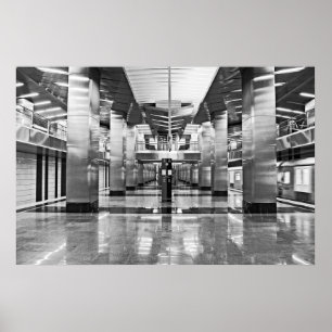Poster Metro de Moscou