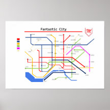 Metrô de uma cidade fantástica