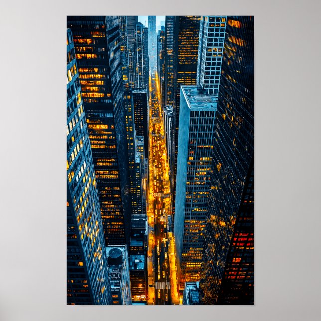 Poster metrópole noturna (Frente)